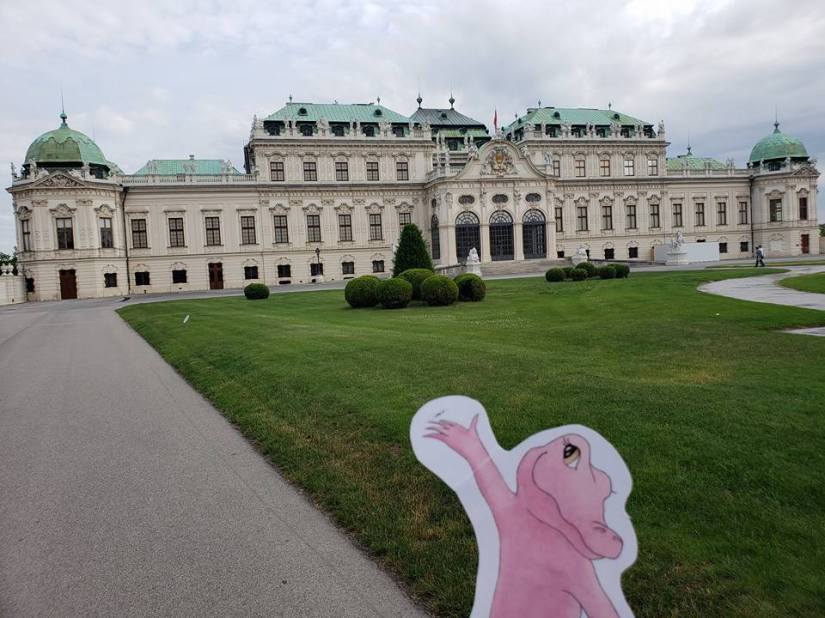 Flat Rose Travels Landy Vienna Upper Belevedere May 2018