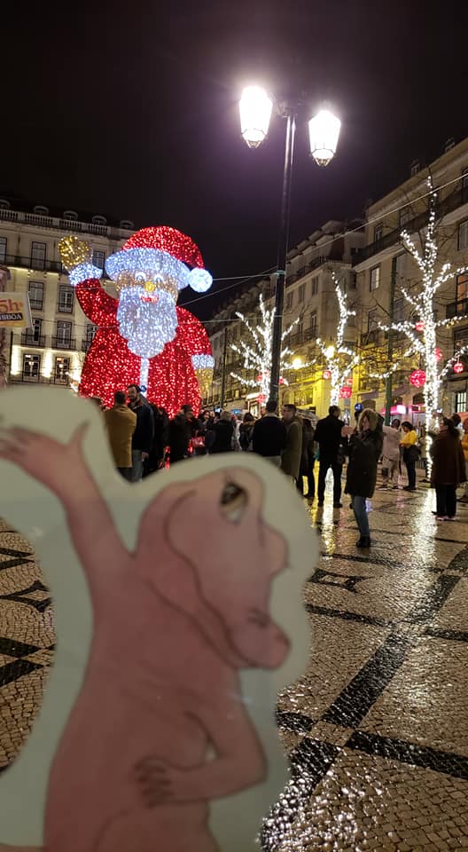 Flat Rose Portugal with Santa Claus