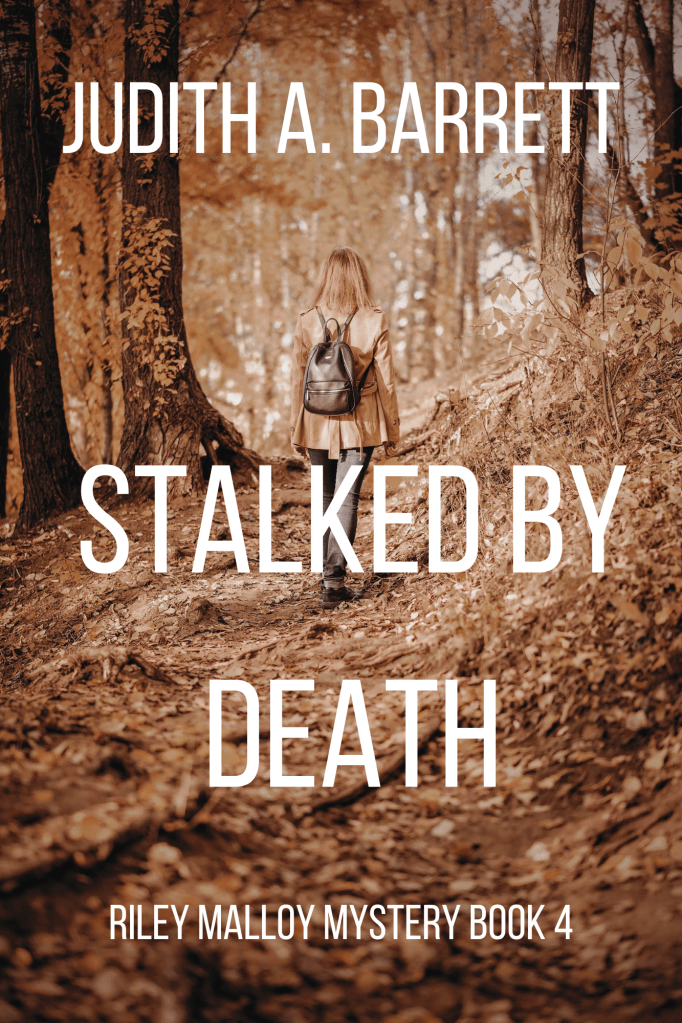 stalked by death ebook cover alone on a path in the woods